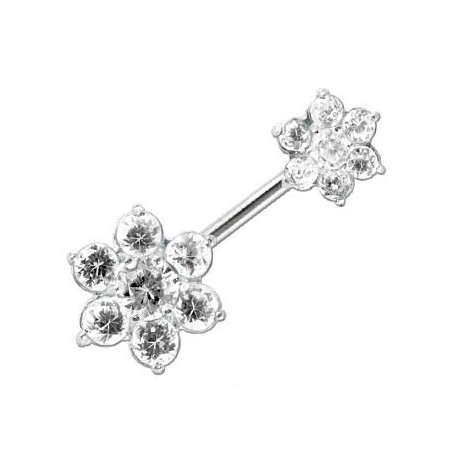 Piercing Nombril Double Fleurs