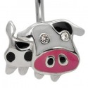 Piercing Nombril Vache Cartoon