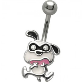 Piercing Nombril Chien Cartoon