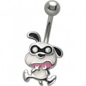 Nombril acier chien cartoon