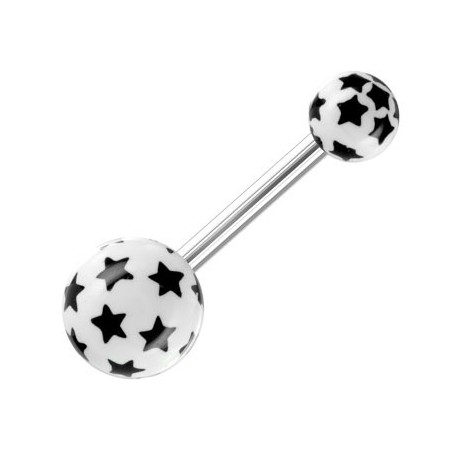 Piercing Nombril Boule Etoile Acier