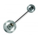 Piercing Nombril Boule Perle Foncé Acier