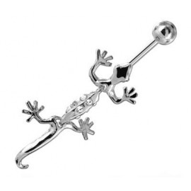 Piercing Nombril Salamandre Pendante Argent 925