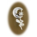 Piercing Nombril Inversé Fée avec Lune Argent 925