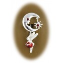 Piercing Nombril Inversé Fée avec Lune Argent 925