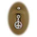 Piercing Nombril Pis and Love Argent 925