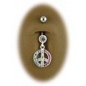 Piercing Nombril Pis and Love Argent 925