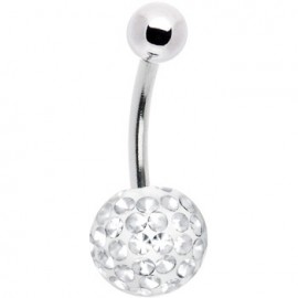 Piercing Nombril Boule Cristal Recouverte de Resine