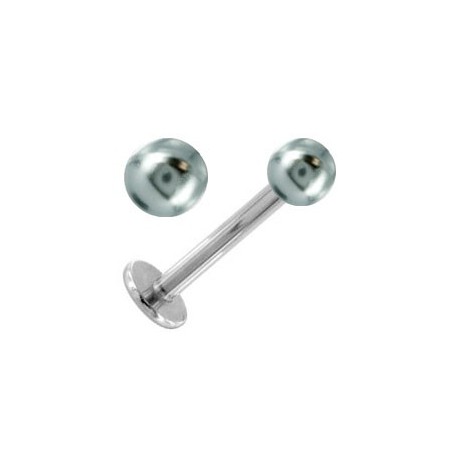 Piercing Labret Titane G23 Boule Perle Foncé