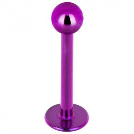 Piercing Labret Titane G23 Boule Violette