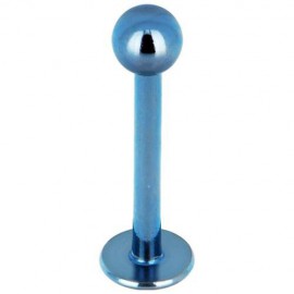 Labret titane G23 boule bleue