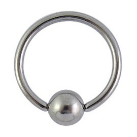 Piercing Labret Anneau Boule Acier