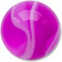 Piercing Labret Anneau Acier Spiral Boule Multi Couleurs