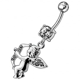 Nombril cupidon argent 925