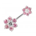 Piercing Nombril Double Fleurs