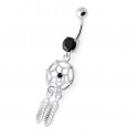 Piercing Nombril Capteur de Rêves Argent 925