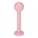 Labret acier boule rose