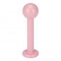 Labret acier boule rose