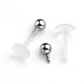 Labret boule acier tige bioflex