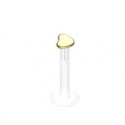 Labret boule doré anodisé tige bioflex