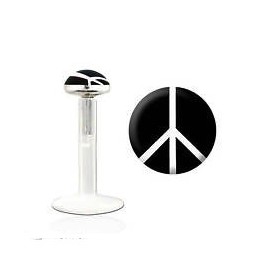 Tragus bioflex motif peace and love noir 