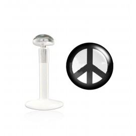 Tragus bioflex motif peace and love