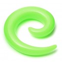 Ecarteur acrylique vert fluo spiral