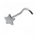 Nez etoile argent 925