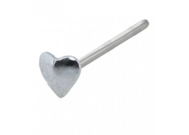 Nez coeur argent 925