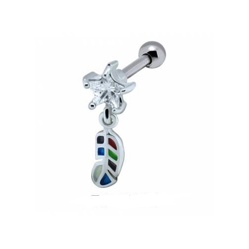 Helix pendant cristal argent 925