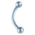 Piercing Arcade Acier Boule Bleue