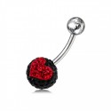 Piercing Nombril Boule Cristal Coeur