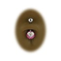 Piercing Nombril Boule Cristal Coeur