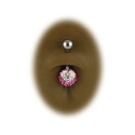 Piercing Nombril Boule Cristal Coeur