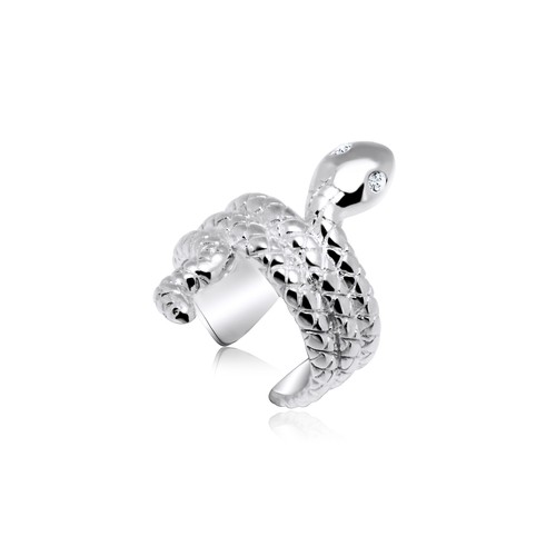 Bague d'oreille serpent argent 925