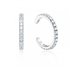 Bague d'oreille multi cristal argent 925