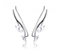 Chemin d'oreille design unique argent 925