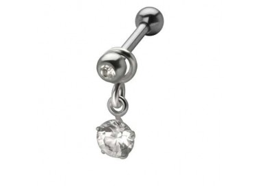 Helix pendant cristal argent 925